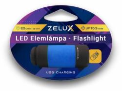 Zelux Led USB tölthető Elemlámpa 0, 5W kék