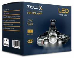  Zelux Led akkumulátoros fejlámpa, töltő + akkumulátor