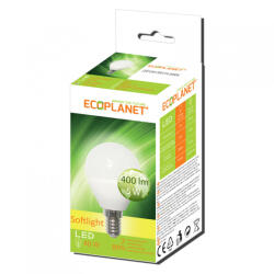 ECOPLANET Bec LED Ecoplanet, glob mic G45, 5W (40W), lumina calda 3000K, 220v, E14 (ECO-0012)