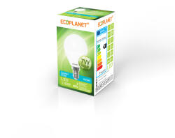ECOPLANET Bec LED Ecoplanet glob mic G45, E14, 7W (60W), 630 LM, A+, lumina rece 6500K, Mat (ECO-0015)
