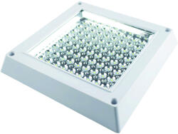 ECOPLANET – Saving The Future Plafoniera aplicata LED Ecoplanet, patrata 295x295mm, 16W, 1280LM, lumina calda 3000k, sticla transparenta, alb (ECO-0178)