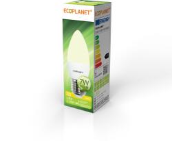 ECOPLANET Bec LED Ecoplanet lumanare C35, E27, 7W (60W), 630LM, A+, lumina calda 3000K, Mat (ECO-0026)