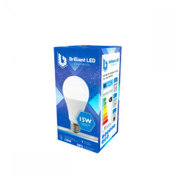 Brilliant Led Bec Brilliant LED, 15W (120W), 1200lm, lumina rece 6500k, 175-265V, E27 (BRI-0003)