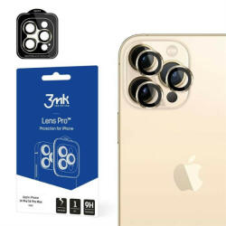 3mk Protection Lens Protection Pro iPhone 14 Pro / 14 Pro Max arany kamera védőfólia rögzítőkerettel