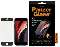 Panzer E2E Super+ iPhone 6/6s/7/8 /SE 2020 / SE 2022 tokbarát fekete kijelzővédő fólia