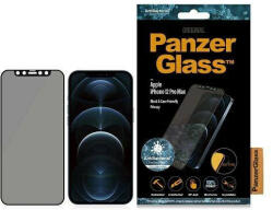 Panzer E2E Super+ iPhone 12 Pro Max tokbarát antibakteriális mikrofraktúrás Privacy fekete kijelzővédő fólia
