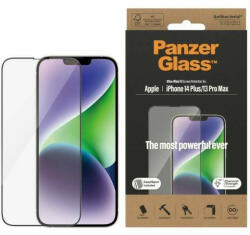 Panzer Ultra-Wide Fit iPhone 14 Plus / 13 Pro Max 6, 7" antibakteriális Easy Aligner képernyővédő fólia