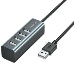 Awei HUB CL-122 4xUSB-A/USB-A fekete