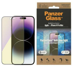 Panzer Ultra-Wide Fit iPhone 14 Pro Max 6, 7" antibakteriális Easy Aligner Included Anti-blue light képernyővédelem