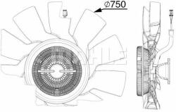 MAHLE Ventilator, radiator MAHLE BEHR *** PREMIUM LINE *** CFF 515 000P (CFF 515 000P)