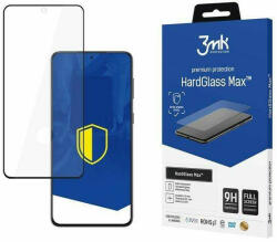 3mk Protection HardGlass Max FP Samsung Galaxy G998 S21 Ultra fekete, teljes képernyős üveg ujjlenyomatmentes kijelzővédő fólia