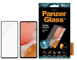 Panzer E2E Microfracture Samsung Galaxy A72 A725 tokbarát antibakteriális fekete képernyővédő fólia
