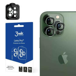 3mk Protection Lens Protection Pro iPhone 13 Pro / 13 Pro Max zöld kamera védőfólia rögzítőkerettel