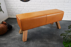 Invicta interior Banca TURNBOCK 100 cm din piele naturala maro coniac (42698)