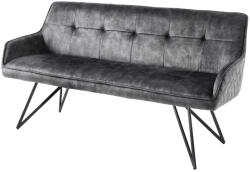 Invicta interior Banca EUPHORIA 160 cm catifea gri inchis (43127)