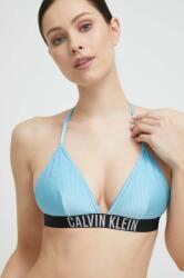 Calvin Klein bikini felső enyhén merevített kosaras - kék L - answear - 17 390 Ft