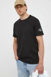 Calvin Klein Jeans pamut póló fekete, nyomott mintás - fekete S - answear - 17 990 Ft