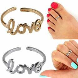 Maria King LOVE feliratos lábujjgyűrű, arany színben (WEN150)