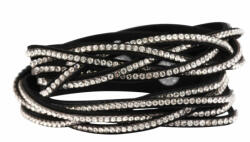 Maria King Dupla textil karkötő kristályokkal kirakva, 42 cm (ZE-WM-9030103-001)