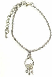 Maria King Kulcscsomó karkötő charmmal, arany vagy ezüst színben (STM-38/k)