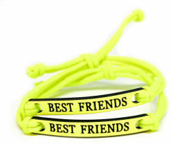 Maria King Best Friends (Legjobb Barátok) páros szövet karkötő, sárga (WEN4230)