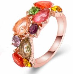 Maria King Színkavalkád kristályokkal kirakott gyűrű több méretben (WEN290)