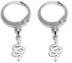 Maria King Ezüst színű nemesacél Kígyós fülbevaló (STM-404-f)