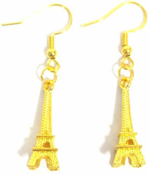 Maria King Eiffel-torony fülbevaló, választható arany vagy ezüst színű akasztóval (STM-70/f)