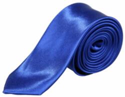 Maria King Sötétkék selyemhatású vékony nyakkendő (WNY57)