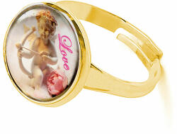 Maria King Ámor Love gyűrű, arany színben (állítható méret) (stm-uv-el-gy-10-a)