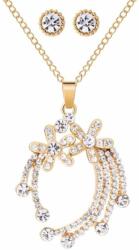 Maria King From Maria King színtelen köves nyaklánc és fülbevaló szett (WEN2400)