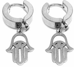 Maria King Ezüst színű nemesacél Fatima keze fülbevaló (STM-753-f)