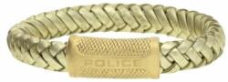 Police eredeti férfi bőr karkötő, arany színben (22 CM), dobozzal (BiB-S0317272-J22045BLG-06-21)