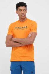 MAMMUT sportos póló Trovat Logo narancssárga, nyomott mintás - narancssárga S