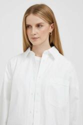 Tommy Hilfiger pamut ing női, galléros, fehér, relaxed - fehér 38 - answear - 32 990 Ft
