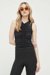 Abercrombie & Fitch top női, fekete - fekete XXS - answear - 6 690 Ft