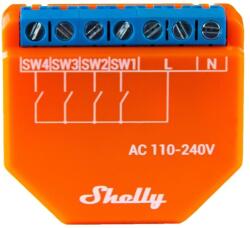 Shelly Modul Wi-fi pentru activarea scenelor Shelly Plus I4 (3800235265079)