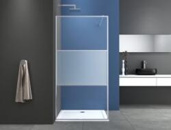 Sanotechnik SMART zuhanyfal, részben matt üveggel, króm, több méretben (CC100C)