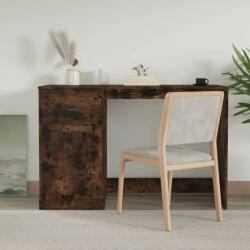 vidaXL Birou cu sertar, stejar fumuriu, 115x50x75 cm, lemn prelucrat (816477)