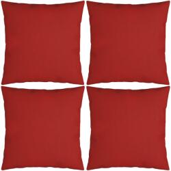 vidaXL Perne decorative, 4 buc. , roșu, 60x60 cm, material textil (314359)