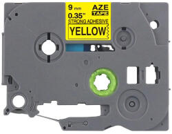 AIMO Etichete strong adeziv Aimo TZe-S621 compatible Brother TZe-S621 9mm x 8m negru galben (BHATZES621)