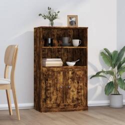 vidaXL Dulap înalt, stejar afumat, 60x35, 5x103, 5 cm, lemn prelucrat (816317) Comoda