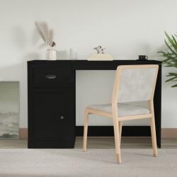 vidaXL Birou cu sertar, negru, 115x50x75 cm, lemn prelucrat (816473)