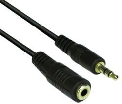 VCOM Аудио Кабел VCom CV202, 3.5mm Jack(м) към 3.5mm Jack(ж), 5m, черен (DK1488)