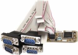 StarTech MPEX4S552 Mini PCIe - 4x DB-9 Port bővítő (MPEX4S552)