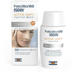 ISDIN - Fluid de protectie solara pentru fata cu SPF 50+ Isdin Active Unify Fusion Fluid, 50 ml - vitaplus