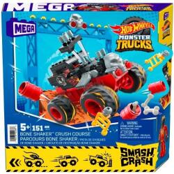 Mega Bloks Mega Bloks, Hot Wheels Monster Trucks, Bone Shaker Crush Course, set de constructie