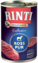 RINTI 6x400g RINTI Singlefleisch Exclusive nedves kutyatáp- Ló pur