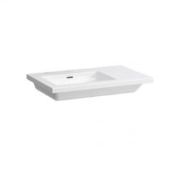 Laufen Living Square kerámia mosdó 75x48 cm csaplyuk nélkül, túlfolyóval, jobbos, fehér H8174380001091 (H8174380001091)