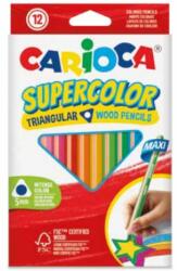 CARIOCA SuperColor háromszög alakú 12db-os maxi színesceruza készlet - Carioca (43451) - jatekshop